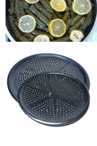 Yayke Sarma Stuffed Pot Lid, Anti-Stick, Stuffed Vegetable Leaves Cooking Apparatus (2 PCS 20 CM 22 CM)