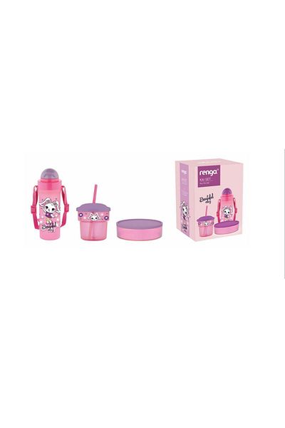 Renga Kai Kids Set of 3 - Water Bottle, Cup and Storage Container