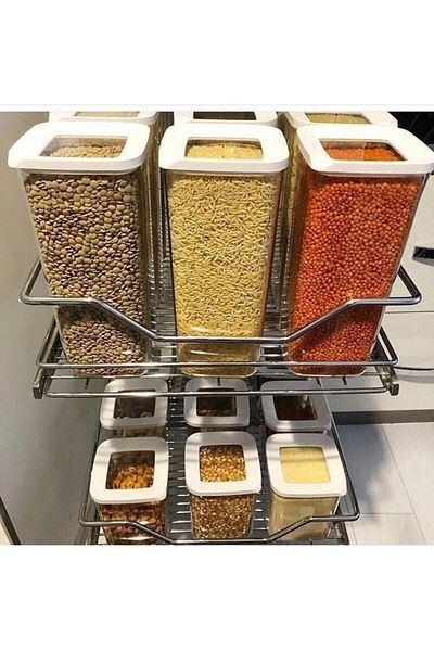 VİP AHMET Square Storage Container 1700ml - 3 Pieces