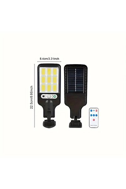 CAN TİN Solar Güneş Enerjili Led Bahçe Aydınlatması 120 Ledli 3 Modlu Hareket...