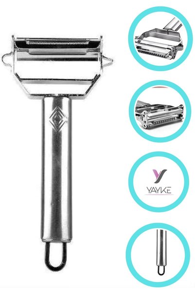 Yayke Stainless Steel Julienne Peeler Practical Vegetable Peeler