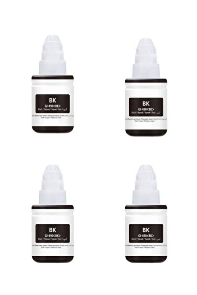 Canon Gı-490 Muadil Siyah Mürekkep 4'lü - Pixma G3400/g3410/g3411/g3415/g4400...