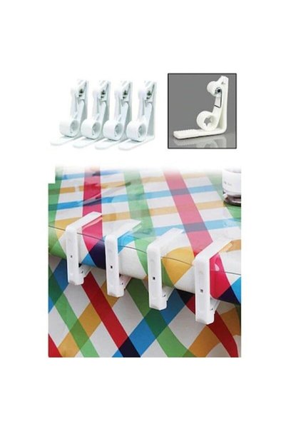 Yayke Practical Spring Table Cloth Holder Stabilizer Latch Apparatus 4 Pieces