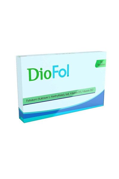 Neu Pharma Diofol L-methylfolate - Vitamin D3 Containing Food Supplement 30 Tablets