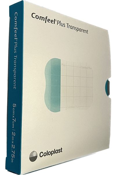 Coloplast Comfeel Plus Transparent Hydrocolloid Wound Cover 5*7 Cm (10 Pieces)