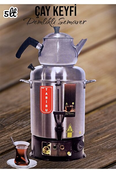 Tabibu Semaver çay otomatı demlikli 5lt
