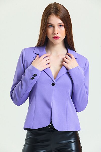 Sense Μπουφάν με επένδυση Blazzer Scuba | Ckt33437 Λιλά