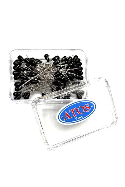 ATOS Damla Başlı Toplu Iğne 20 gr (55MM) Siyah