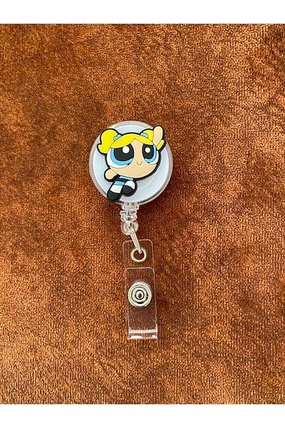 odaburada Powerpuff Girls Figured Yoyo Name Badge Holder