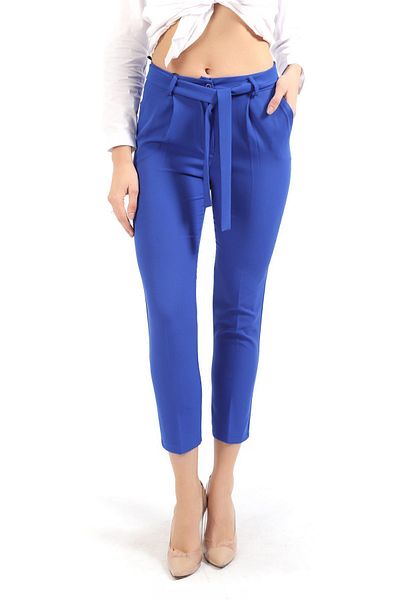 Sense Waist Cuffed Fabric Trousers| Pnt19018 Saks