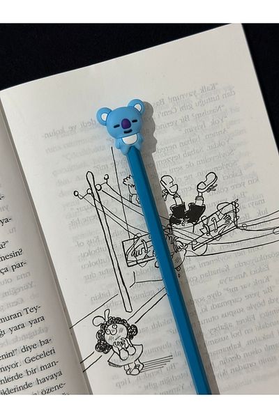 odaburada Blue Koalo Figure Cute Pencil Ornament-Pencil Head