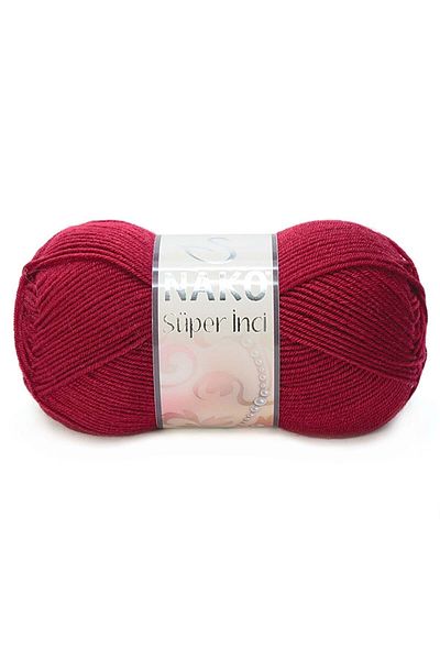 NAKO Super Pearl Hand Knitting Thread 100 Gr 03630 Cherry Rotten