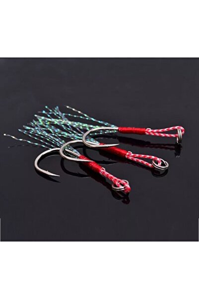 Jig Assist Iğne - 3 Adet - Jig Yardımcı Kanca ( 15g Ile 25g Arası Jig Için )