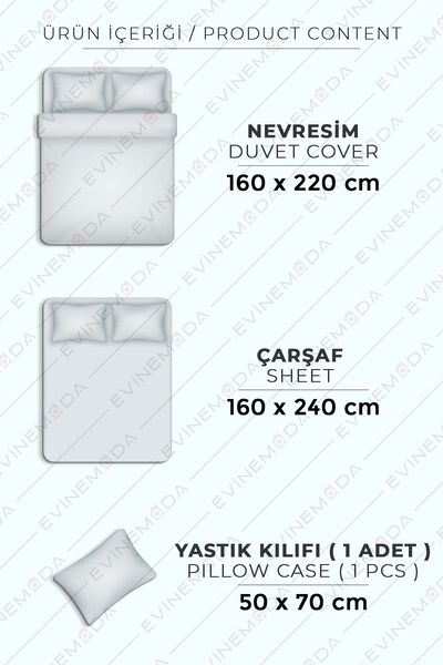 Evimemoda Prenses Baskılı Tek Kişilik Nevresim Takımı