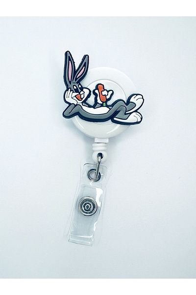 odaburada Yoyo Collar Card Holder with Bugs Bunny Figure