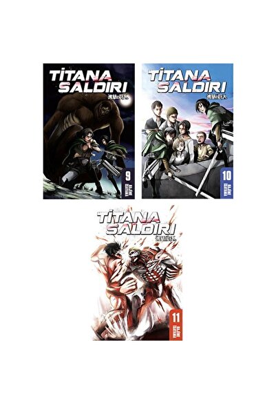 Gerekli Şeyler Yayıncılık Titana Saldırı 9-10-11. Ciltler Manga Seti