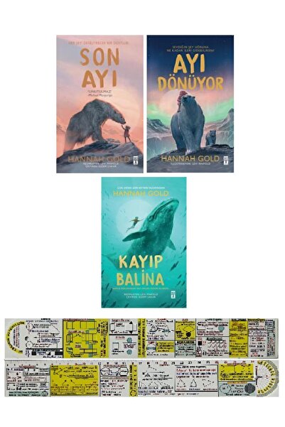 Genç Timaş Hannah Gold 3 Kitap Set / Son Ayı + Ayı Dönüyor + Kayıp Balina + M...