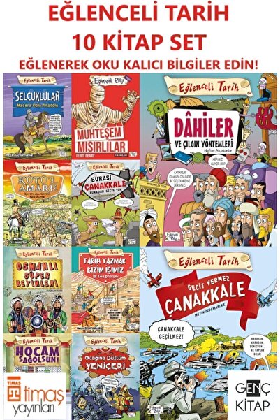 Eğlenceli Bilgi Yayınları Eğlenceli Tarih 10 Kitap Set Selçuklular Mısırlılar...