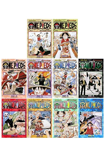 Gerekli Şeyler Yayıncılık One Piece 1-2-3-4-5-6-7-8-9-10. Ciltler Manga Seti
