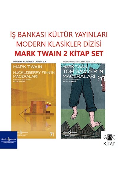 TÜRKİYE İŞ BANKASI KÜLTÜR YAYINLARI Iş Bankası Mark Twaın 2 Kitap Set Modern ...