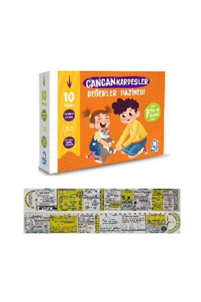 Mavi Kirpi Cancan Kardeşler Değerler Hazinesi 2. Sınıf Kitapları 10'lu Set + ...