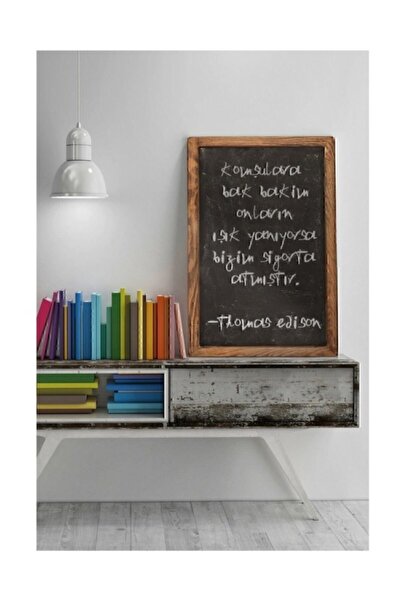 Platto CW Dekoratif Kara Tahta, Yazı Tahtası, Tebeşir Tahtası (75x45)