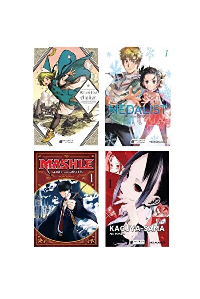 Akıl Çelen Kitaplar Manga Başlangıç 4'lü Set / Witch Hat Atelier + Medalist +...