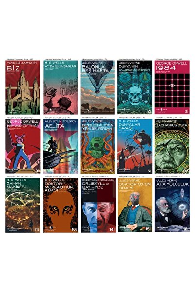 TÜRKİYE İŞ BANKASI KÜLTÜR YAYINLARI Iş Bankası Modern Klasikler 15 Kitap Bili...