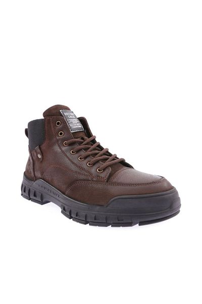 DGN Ανδρικά μποτάκια casual καφέ από γνήσιο δέρμα Venice 25391028