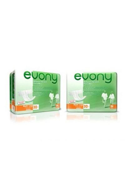 Evony Waistbanded Patient Diapers Large 30x2 Pieces