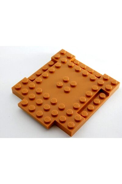 LEGO Aksesuar Moc Custom Şehir City 8 X 8 Plate Açık Kahverengi Düz Baseplate...