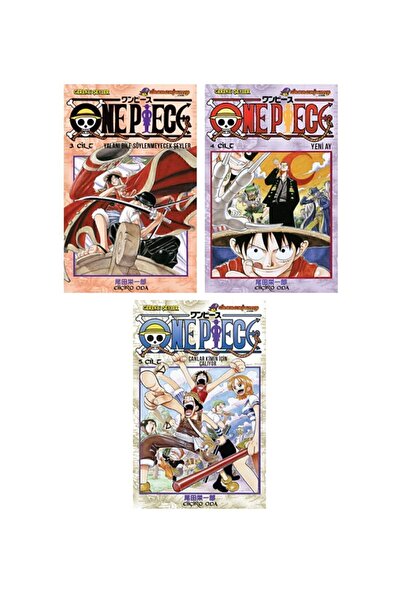 Gerekli Şeyler Yayıncılık One Piece 3-4-5. Ciltler Manga Seti - Eiiçiro Oda