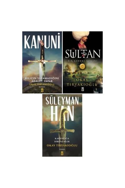 Timaş Yayınları Kanuni Sultan Süleyman Han Serisi 3 Kitap Set / Okay Tiryakioğlu