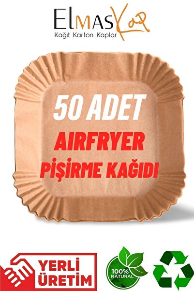Elmas Kap Airfryer Pişirme Kağıdı 50 Adet Kare Hava Fritöz Kağıdı Philips Xl ...