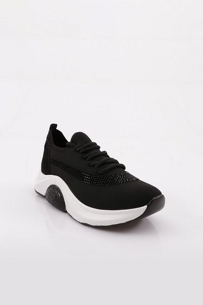 DGN Women's Black Sneakers - 3323137   Model Shoes