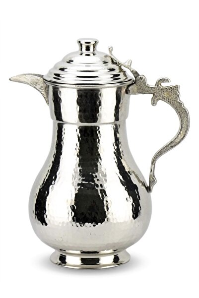 Tabibu Bakır Sürahi El Dövmesi Kapaklı Büyük Boy İç Dış Kalaylı