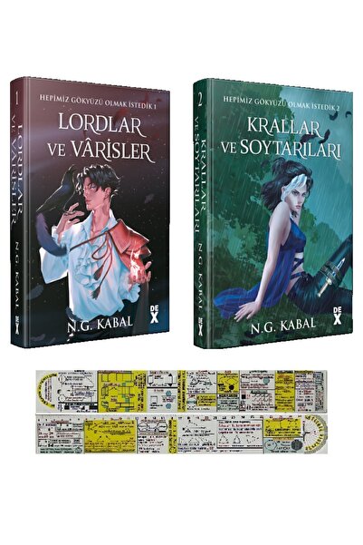 Dex Hepimiz Gökyüzü Olmak İstedik 1. ve 2. Kitaplar Set-Lordlar ve Varisler+K...