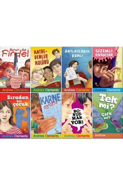 Günışığı Kitaplığı Andrew Clements Tüm Kitapları 8 Kitap Set - Bunun Adı Find...