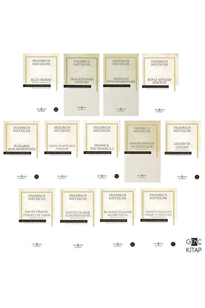 TÜRKİYE İŞ BANKASI KÜLTÜR YAYINLARI Nietzsche 13 Kitap Set Iş Bankası Hasan A...