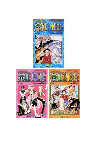 Gerekli Şeyler Yayıncılık One Piece 10-11-12. Ciltler Manga Seti
