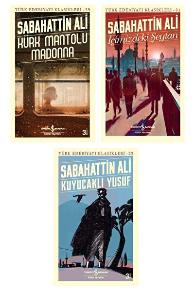 TÜRKİYE İŞ BANKASI KÜLTÜR YAYINLARI Sabahattin Ali 3 Kitap Set - Kürk Mantolu...