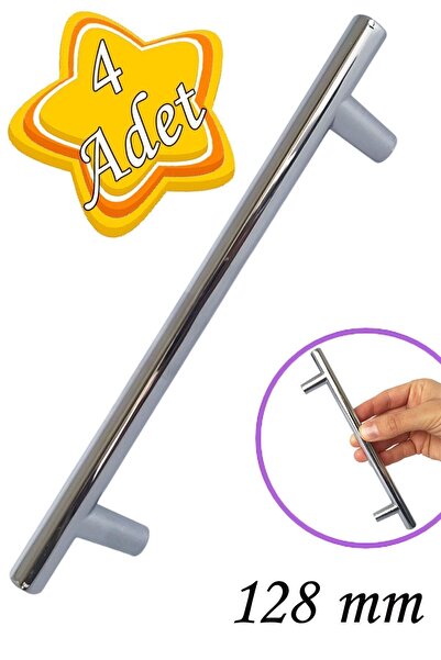 GLASWEN 4 bucăți mâner cromat 128 mm mâner pentru mobilă dulap bucătărie sert...