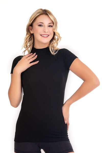ATİLLA İÇ GİYİM Short Sleeve Half Turtleneck Body