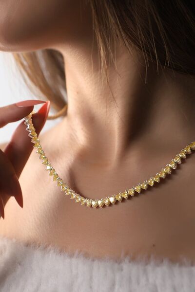 SUNSHINE 925 Ayar Kalpli Su Yolu Gümüş Kolye