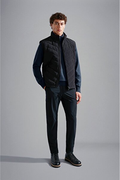 PAUL&SHARK MEN'S ZIPPED PULLOVER C.W. WOOL