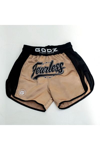 GODZ FIGHT GEAR شورت كيك بوكسينغ أساسي بدون خوف \ الملاكمة التايلاندية