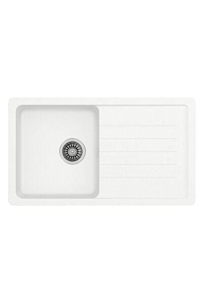 EVIER Granit Evye Base L Series White - Beyaz (86x50)