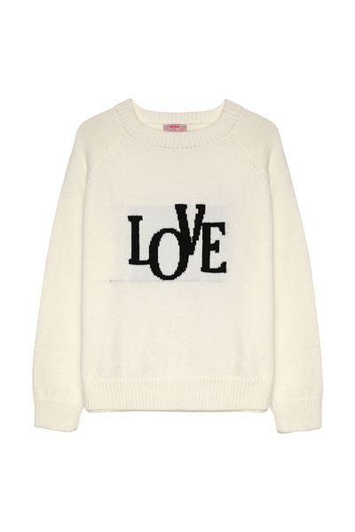 Quzu Tricotaj Ecru - Design Scris Love