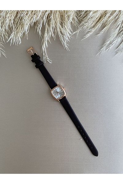 QUARTZ Rubsey Retro Minimal Vintage Leather Band Women's Wristwatch