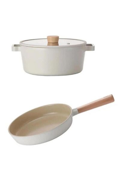 NEOFLAM Fika Döküm 24 Cm Pot & Pan Set